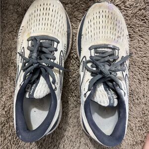 Brooks Gray and White Athletic Shoes